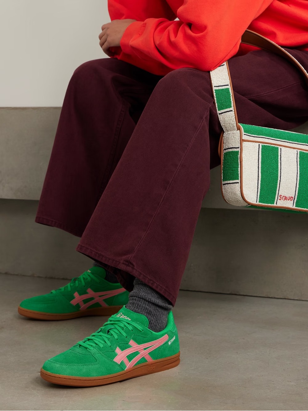 ASICS Skyhand OG Cilantro and Grapefruit